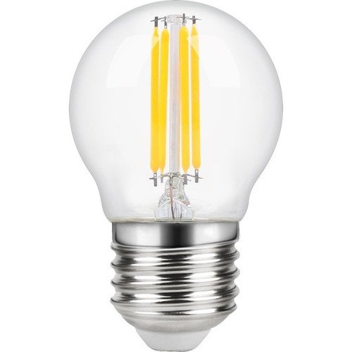 Ampoule LED E27 4W dimmable - G45, filament, 2200K, verre clair