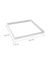 60x60 påbygningsramme til LED panel - Hvit, 620x620mm, til Algine armaturer