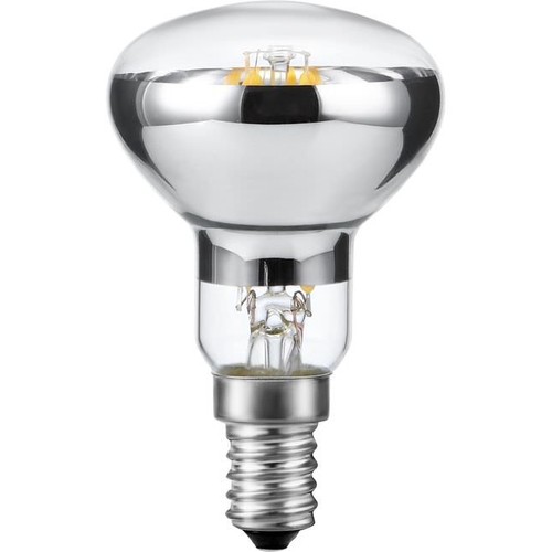 E14 4W dimbar LED-filamentlampa - R50, 250lm, 2500K, klart glas