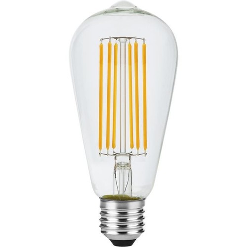 E27 5,5W dimbare LED filamentlamp - ST64 Rustika, 460lm, 2200K, helder glas