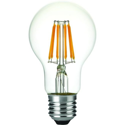 E27 6,5W dimbare LED-lamp - Filament, A60, 630lm, 2500K, helder glas