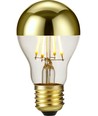 E27 4W dimbare LED kaarslamp - Topverspiegeld goud, A55, 2500K
