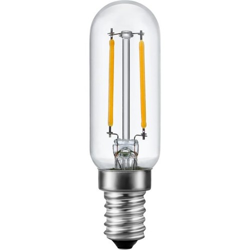 E14 2W dimbar LED-lampa - Filament, 8,5cm, 2500K, klart glas