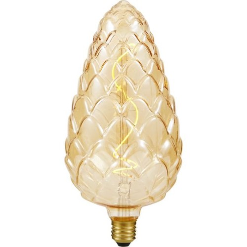 Ampoule filament E27 4W XXL Flex Pine-Cone - 200lm, verre doré, dimmable, 2000K