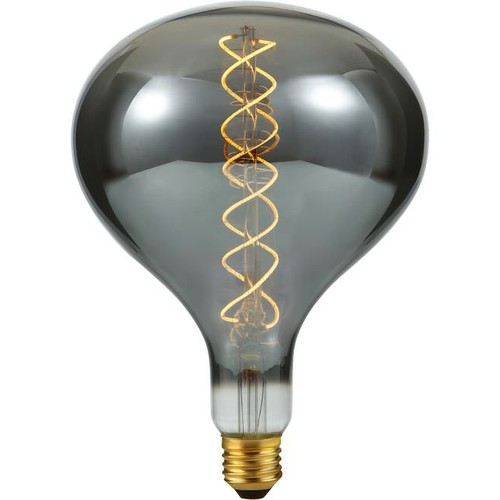 Ampoule LED XXL E27 6W dimmable - R160, 180lm, Verre fumé, 2200K, Filament flexible