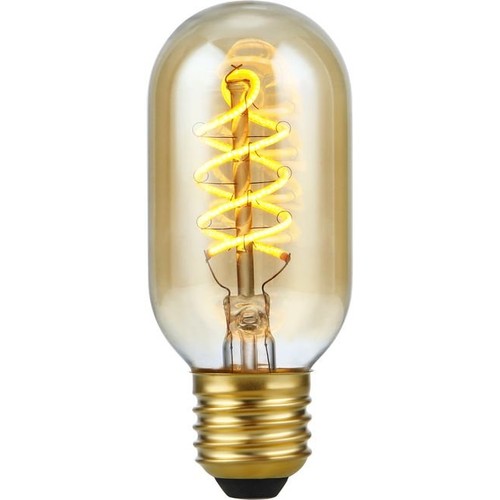 E27 5W dimbare LED-lamp - Filament Flex DH Tube, 2000K, goud glas, 300lm