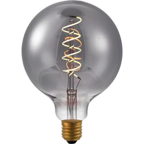 E27 4,5W dimbare LED lamp - G125, Filament Flex, Smoke, 2200K, 150lm