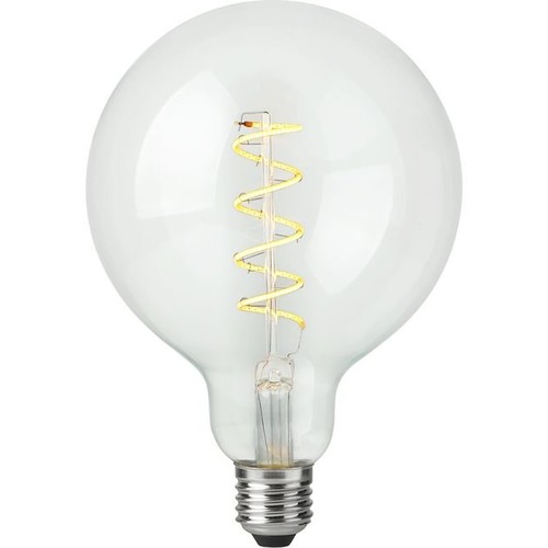 E27 4W dimbare LED filament lamp - G125, Flex Globe, 2200K, 250lm, helder glas