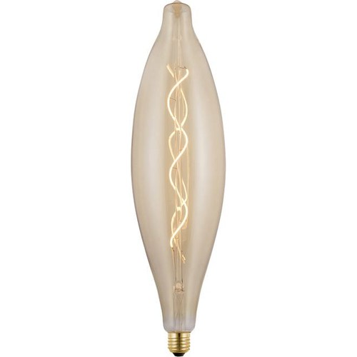 Ampoule filament flexible E27 4W XXL - 44cm, 2000K, verre doré, dimmable