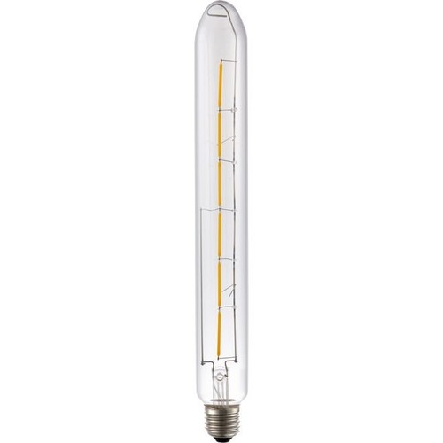 E27 5W dimbar LED-filamentlampa - Colorenta, 31,5cm, 2500K, klart glas, 500lm