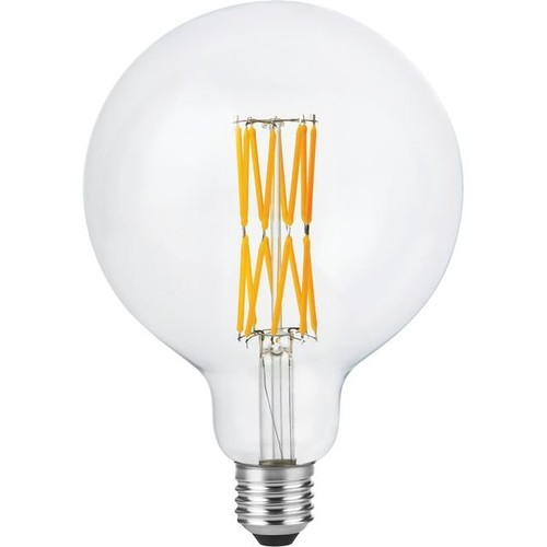 Ampoule LED filament E27 8,5W dimmable - G125, 800lm, Double Globe, 2200K, verre clair
