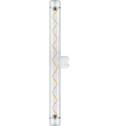 Ampoule LED S14d 2,8W dimmable - T30, filament spirale, 2200K, verre clair