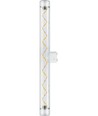 Ampoule LED S14d 2,8W dimmable - T30, filament spirale, 2200K, verre clair