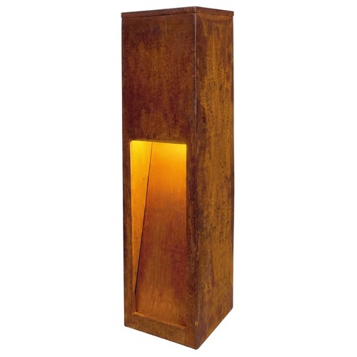 Corten tuinlamp - 12W, 50 cm, IP65 buiten, incl. lichtbron