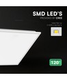 60x60 LED-panel, 40W - Höjd:33mm, CREE LED, 120lm/W, 6 års garanti, vit kant