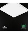 60x60 LED panel, 40W - Højde:33mm, CREE LED, 120lm/W, 6 års garanti, hvid kant