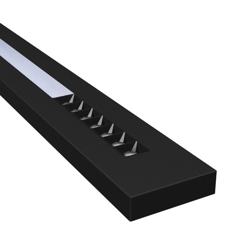 LEDlife 20W/30W/40W WLD PLANK LED-taklampa - 120cm, CCT, 40°, svart, opalglas