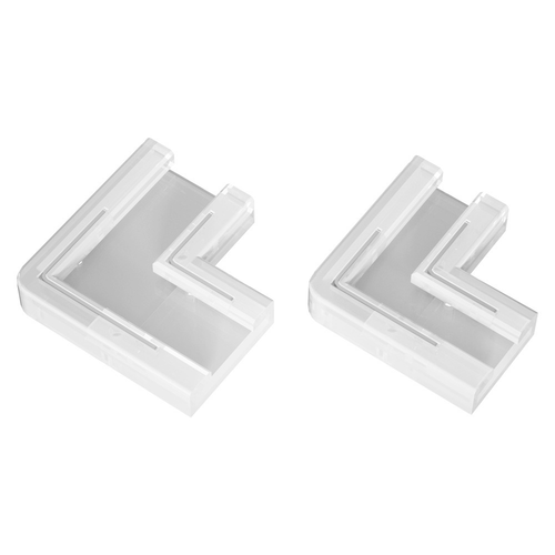 Connecteur en L pour bande LED unie - 8 mm de large, 12V / 24V, COB