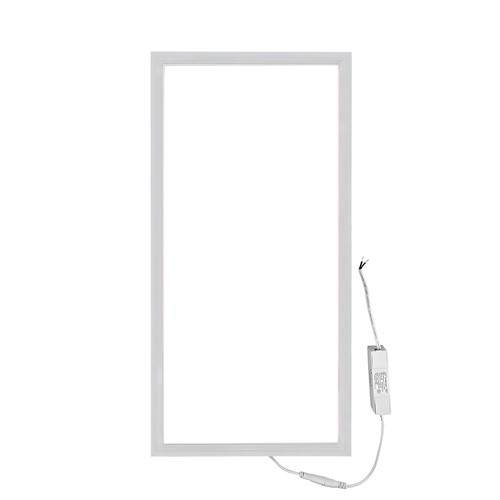 60x30 bakbelyst LED-panel, 24W - Hvit kant