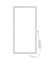 Panneau LED rétroéclairé 60x30, 24W - Bord blanc