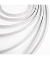 5m 8W/m 8x16 Neon Flex LED - 12V DC, IP67, Blanc chaud