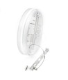 24/18/13W LED CCT taklampe - Ø28cm, Høyde: 5cm, IP54, hvit kant, inkl. lyskilde