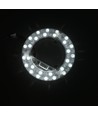 21,5cm / 24/18/12W LED-innsats med linser - Flicker free, valgfrie CCT, erstatter G24, sirkelrør og kompaktrør