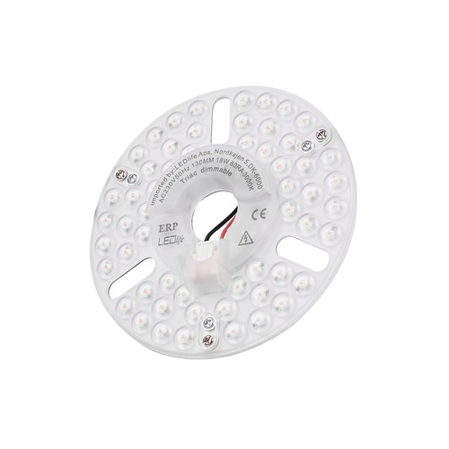 13cm / 18W dimbare LED-module met lenzen - Flikkervrij, vervangt G24, ringlampen en compactlampen