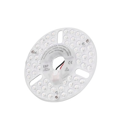 Module LED 13cm / 18W dimmable avec lentilles - Sans scintillement, remplace G24, tubes circulaires et tubes compacts