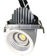 Outlet: 35W Ø16,5cm Downlight - Hål: Ø15,5 cm, Mått: Ø16,5 cm, Justerbar vinkel