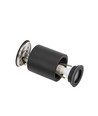 CHLOE GU10 OPBOUW GU10 250V IP65 90x97mm ZWART rond vaste rail