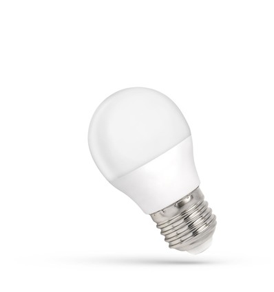 Ampoule LED couronne 6W - G45, verre dépoli, E27