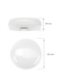 Applique murale LED Technic 8W - IP54, IK10, ronde, blanche, source lumineuse incluse
