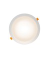 Dalle LED encastrable 24W Ø22cm - IP54 extérieur, Découpe : Ø19,5 cm, Dimensions : Ø22 cm