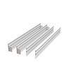 Cadre haut pour panneau LED 60x60 - Assemblage rapide, coins en plastique, sans vis visibles, bord blanc