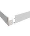 Cadre haut pour panneau LED 60x60 - Assemblage rapide, coins en plastique, sans vis visibles, bord blanc