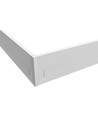 Cadre haut pour panneau LED 60x60 - Assemblage rapide, coins en plastique, sans vis visibles, bord blanc
