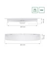 ALGINE 2IN1 SURFACE-RECESSED DOWNLIGHT 18W 1820LM WW 230V IP20 ROUND