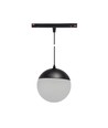5W dimmable SHIFT Smart-Globe P suspension boule pour rail ø100 - 165°, CCT, noir, câble 81.5cm, Zigbee