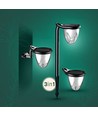 1W Solara Brilo solcelle LED lampe, 3-i-1 - 3.7V, 100lm, CCT, bordlampe, væglampe og spyd, IP44, sort