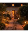 1W Solara Brilo solcells LED lampa, 3-i-1 - 3.7V, 100lm, CCT, bordslampa, vägglampa och spett, IP44, svart