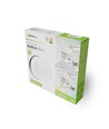 18W Nymphea Black & White taklampa - Ø25cm, IP54, CCT, 130lm/W, svart/vit kant