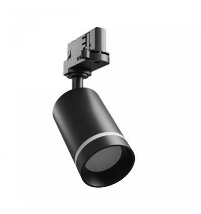 Spot sur rail 3 phases MADARA MINI II - Noir, GU10, IP20, sans source