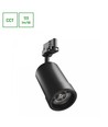 Spot sur rail triphasé PAVA BASIC 20W - CCT réglable, 111lm/W, 20-45°, noir