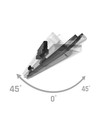 120cm 12-42W OPTIBAR spot sur rail triphasé, RA90 - CCT et puissance réglables, 125lm/W, 90 degrés, 5 ans de garantie