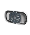 10W Pastilo CCT LED vegg/taklampe - 120lm/W, IP54, IK10, Oval, hvit, 3-CCT switchable