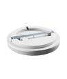 Plafonnier LED CCT 20/30/40W - 3 couleurs, Ø33cm, Hauteur: 5cm, IP44, bord blanc