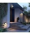 Applique murale 10W Verto Square Edge CCT - 120lm/W, IP65, noir, 3-CCT, 160x160mm