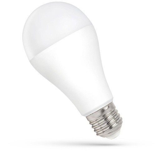 E27 15W LED pære - 1500lm, A60, 3000K, 270 grader, matt glass