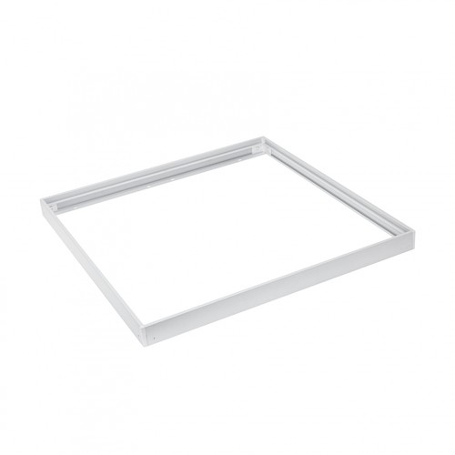 Ram till 60x60 LED panel - Samlas snabbt, plasthörn,Utan synliga skruvar, vit kant
